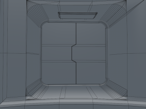 sci fi room Model 3D