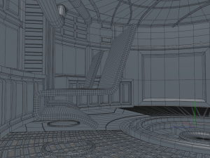 sci fi room Model 3D