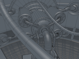 sci fi room Model 3D