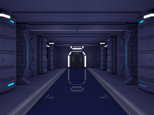 sci fi corridor 3D मॉडल