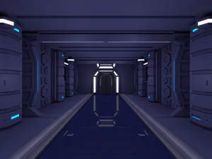 sci fi corridor 3D Model