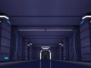 sci fi corridor 3D मॉडल