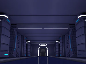 sci fi corridor 3D Model