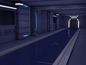 sci fi corridor 3D Model