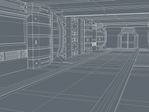 sci fi corridor 3D मॉडल
