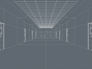 Sci Fi Corridor Modelo 3D