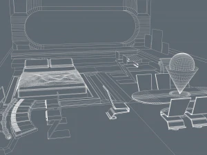 Sci Fi Room 3D Model