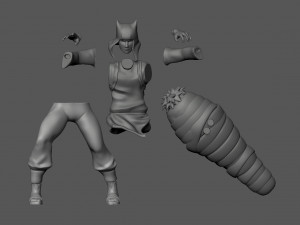 kankuro 3d print model naruto 3D 프린트 모델