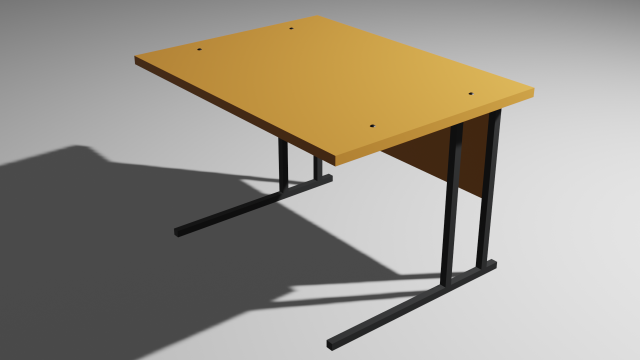 school table pupil 3D-Modell .c4d .max .obj .3ds .fbx .stl .blend 