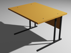 school table pupil 3D 모델
