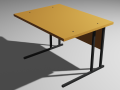 School Table Pupil Modello 3D