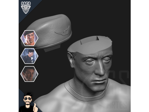 JOHN SPARTAN SYLVESTER STALLONE - DEMOLITION MAN Modelo 3D