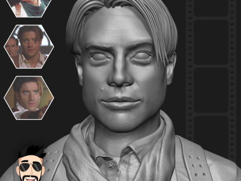 RICK OCONNELL - BRENDAN FRASER- THE MUMMY 3D Модель