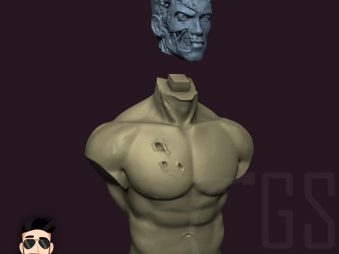 T800 - ARNOLD SCHWARZENEGGER TERMINATOR 3D Model