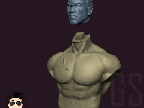 T800 - ARNOLD SCHWARZENEGGER TERMINATOR 3D Model