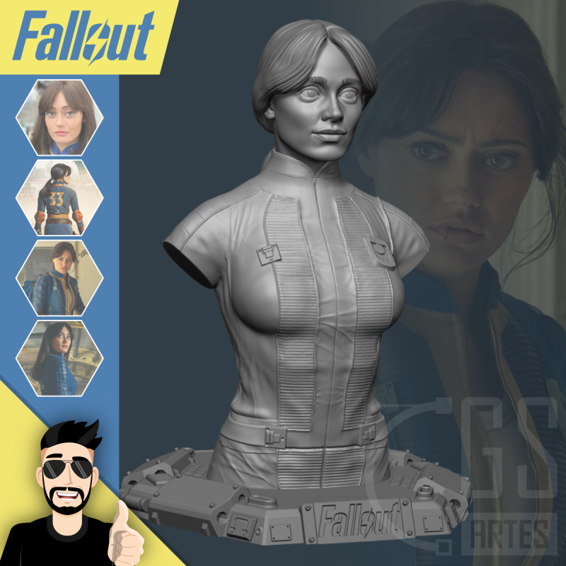 LUCY MACLEAN - FALLOUT 3D Model .c4d .max .obj .3ds .fbx .stl .blend 