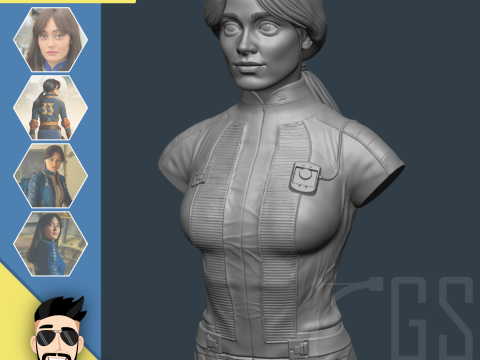 LUCY MACLEAN - FALLOUT 3D Model