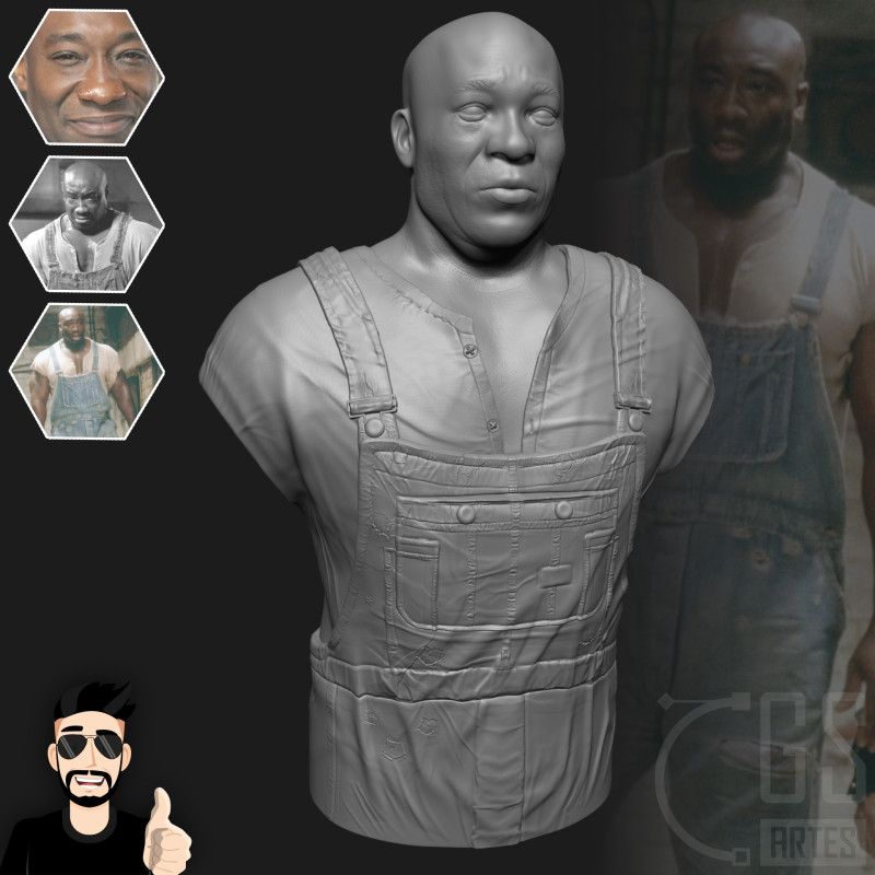 JOHN COFFEY - THE GREEN MILE 3D Модель .c4d .max .obj .3ds .fbx .stl .blend 