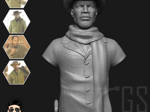 DJANGO UNCHAINED - 3D PRINT 3D Model
