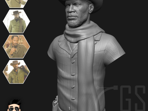 DJANGO UNCHAINED - 3D PRINT Modello 3D