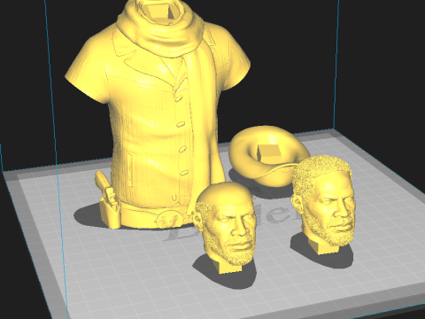 DJANGO UNCHAINED - 3D PRINT Modello 3D