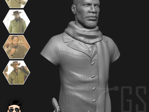 DJANGO UNCHAINED - 3D PRINT Modello 3D