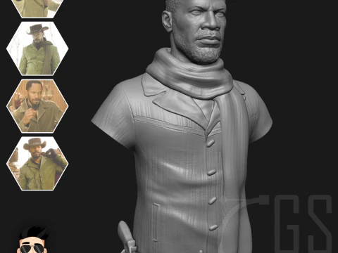 DJANGO UNCHAINED - 3D PRINT 3D Model