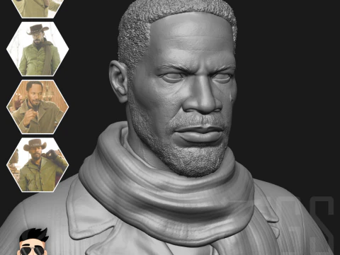 DJANGO UNCHAINED - 3D PRINT 3D Model