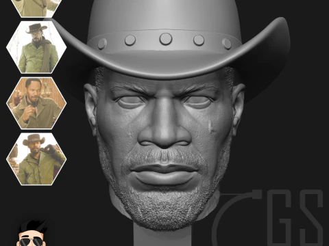 DJANGO UNCHAINED - 3D PRINT 3D Model