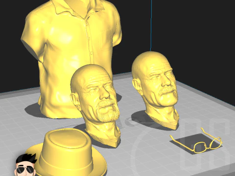 WALTER WHITE - BREAKING BAD - 3D PRINT 3D Model