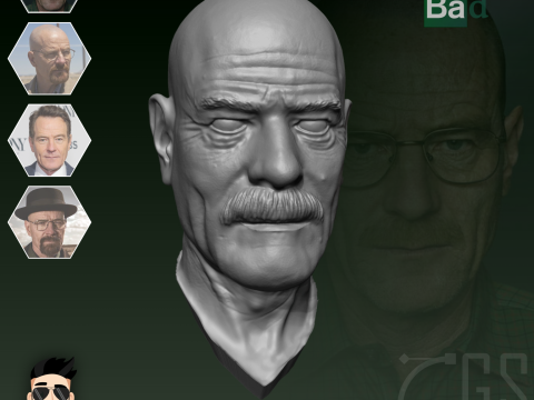 WALTER WHITE - BREAKING BAD - 3D PRINT 3D Модель