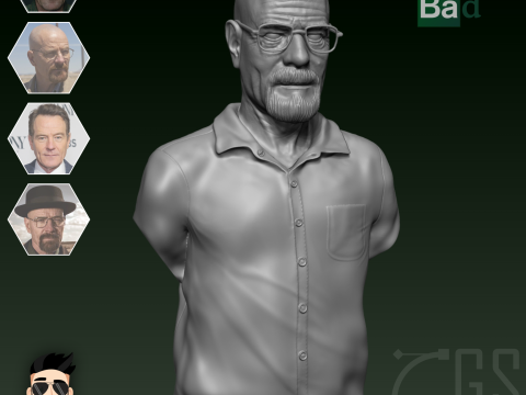 WALTER WHITE - BREAKING BAD - 3D PRINT 3D Модель
