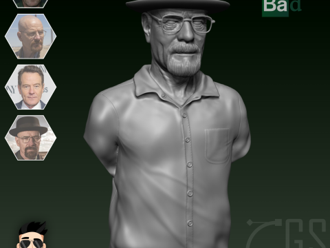 WALTER WHITE - BREAKING BAD - 3D PRINT 3D Модель