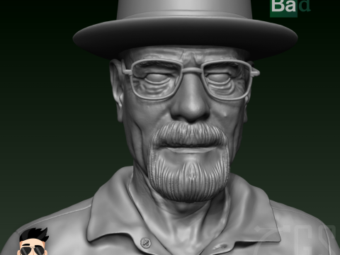 WALTER WHITE - BREAKING BAD - 3D PRINT 3D Модель