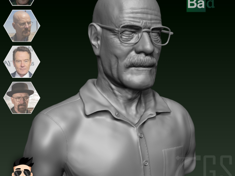 WALTER WHITE - BREAKING BAD - 3D PRINT 3D Модель