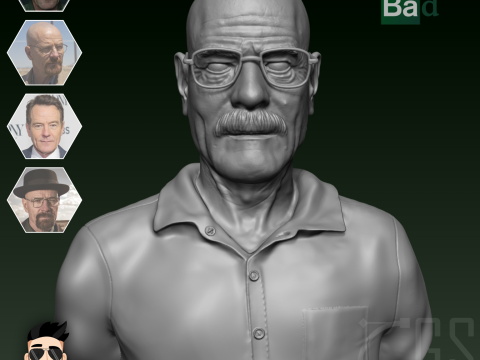 WALTER WHITE - BREAKING BAD - 3D PRINT 3D Модель