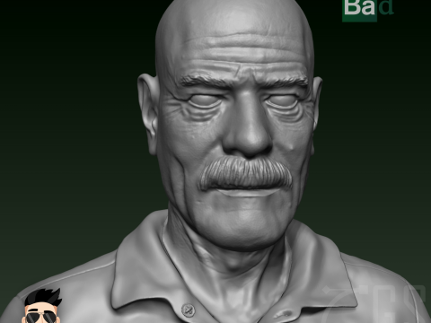 WALTER WHITE - BREAKING BAD - 3D PRINT 3D Модель