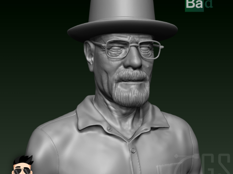 WALTER WHITE - BREAKING BAD - 3D PRINT 3D Модель