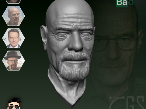 WALTER WHITE - BREAKING BAD - 3D PRINT 3D Модель