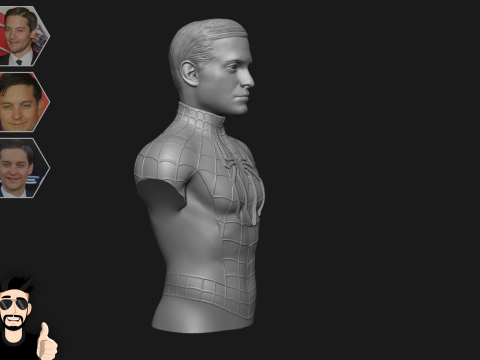 TOBEY MAGUIRE - SPIDER-MAN - 3D PRINT Model 3D
