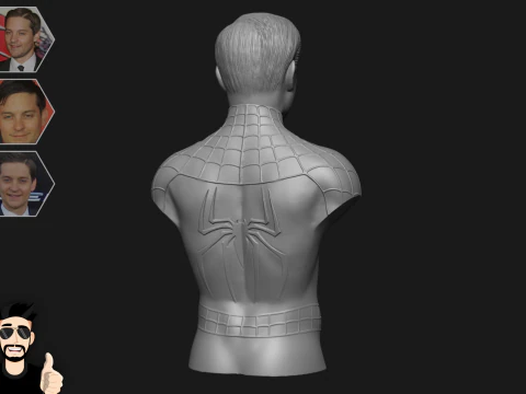 TOBEY MAGUIRE - HOMEM-ARANHA - IMPRESS&Atilde;O 3D Modelo 3D