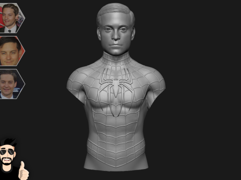 TOBEY MAGUIRE - SPIDER-MAN - 3D PRINT Model 3D