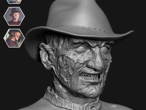 FREDDY KRUEGER - 3D PRINT 3D Model