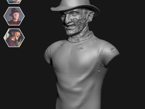 FREDDY KRUEGER - 3D PRINT 3D Model
