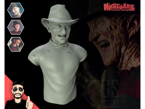 FREDDY KRUEGER - 3D PRINT 3D Model