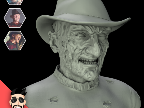 FREDDY KRUEGER - 3D PRINT 3D Model