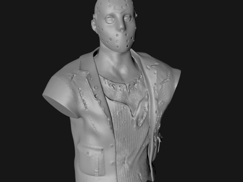JASON VORHEES - BUST - FRIDAY THE 13TH - 3D PRINT Model 3D