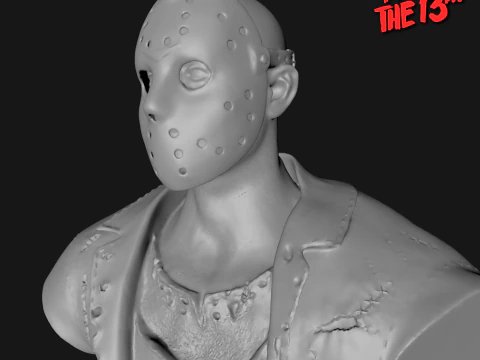 JASON VORHEES - BUST - FRIDAY THE 13TH - 3D PRINT 3D Model