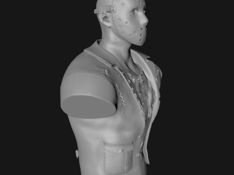 JASON VORHEES - BUST - FRIDAY THE 13TH - 3D PRINT Model 3D
