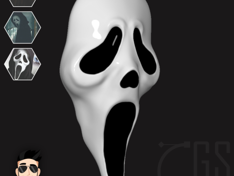 GHOSTFACE - MASK 3D-printmodel